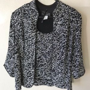 Alex Evenings jacket and shell. Lots of bling!